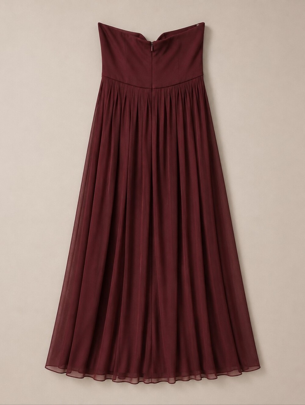 Bridesmaid Dress Cabernet Red Size 8 Multiway Formal Chiffon Gown Romantic Wine - Picture 3 of 6
